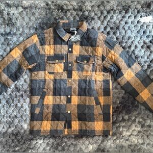BENNY GOLD Quilted Plaid Flannel Jacket